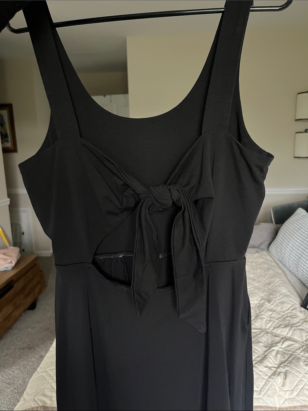 Pact women’s black knotted dress size medium NWOT